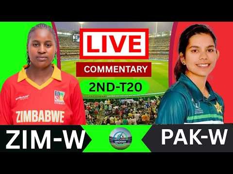 🔴:PAK WOMEN VS ZIMBABWE WOMEN LIVE |2ND T20 MATCH 2026|LIVE SCORE & COMMENTARY HINDI|PAK-W VS ZIM-W