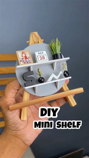 Miniature Shelf for my Best Friend's Birthday #mini #diy #craft #gift