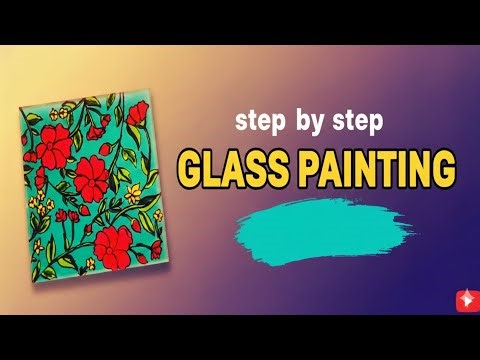 EASY DIY Glass Painting! (Perfect for Beginners) Step by Step Tutorial 💫 !!