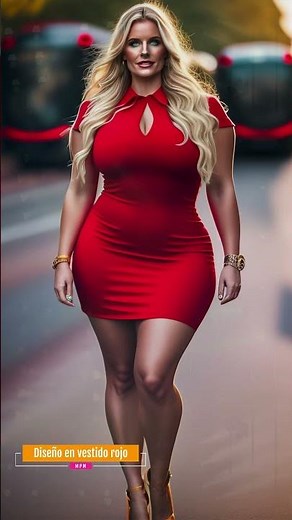 Estilo y moda con Vestido rojo 4 diseños diferentes