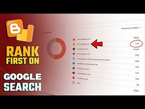 How to Rank Blogger Website on Google First Page - 2023