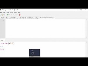 Python : fonction Partie Entière