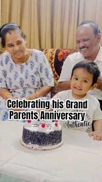 Avyan celebrates his grand parents anniversary