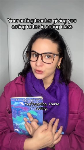 Rebecca Skowron on Instagram: "And YES, I had an acting teacher who always yelled this at us. #comedy #acting #actingclass #musicaltheatre #dramaschool #actingteacher #broadway"