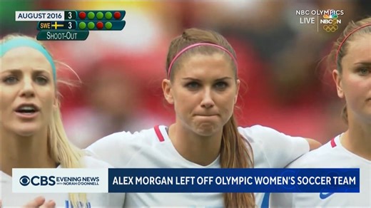 144K views · 1.1K reactions | Soccer star Alex Morgan was left off the U.S. women's soccer team's roster for the 2024 Paris Olympics. The two-time World Cup champion says she's disappointed she wasn't included, but will be supporting Team USA next month. https://cbsn.ws/4chJKU5 | CBS Evening News | Facebook