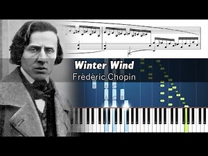 Chopin - Étude Op.25 No.11 (Winter Wind) - Piano Tutorial with Sheet Music