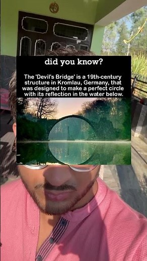 The 'Devil's Bridge' is a 19th-century structure in Kromlau, Germany