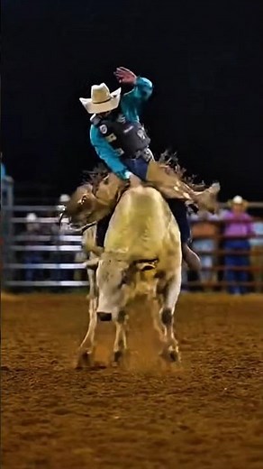 PBR Bull Turns Savage — Rider Under Attack! #rodeo