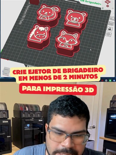 Ejetores de brigadeiro prontos em menos de 2 minutos