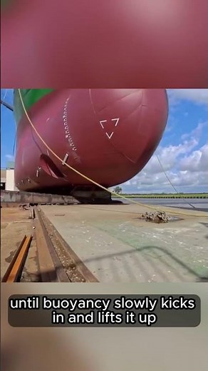 How Ships get Launched into Water after Construction