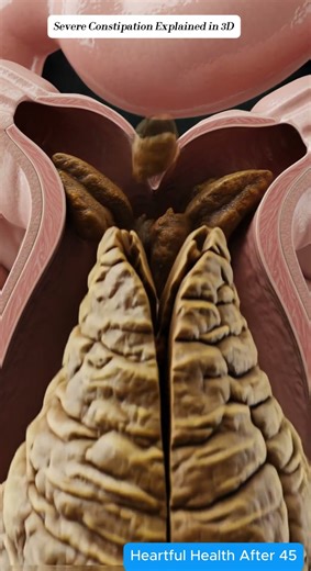 Severe Constipation Explained in 3D | Colon Pressure & Transit #shorts #viral #anatomy