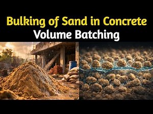 Why Bulking of Sand is Important in Volume Batching | Sand Bulking Explained