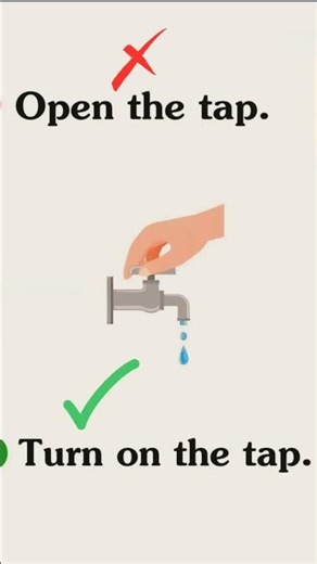 Open vs Turn on #LearnEnglish #ESL