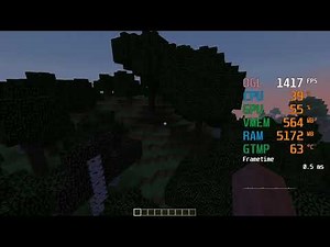 GeForce RTX 2060 -- Intel Core i5-9600K -- Minecraft FPS Test