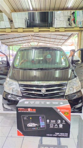 upgrade headunit android tomiko Toyota Alphard layar lebar 10 inch #cihampelas_audio #comment #likes #jangkauanluas #salingsupport