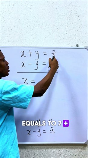 Simultaneous equations trick. #math #mathematics #mathstutor #maths