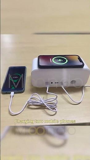 Haut parleur Portable sans fil avec réveil numérique vo