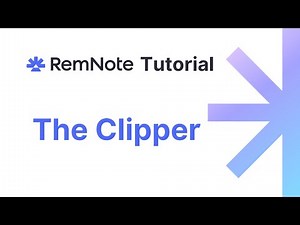 RemNote Tutorial #21: The Clipper
