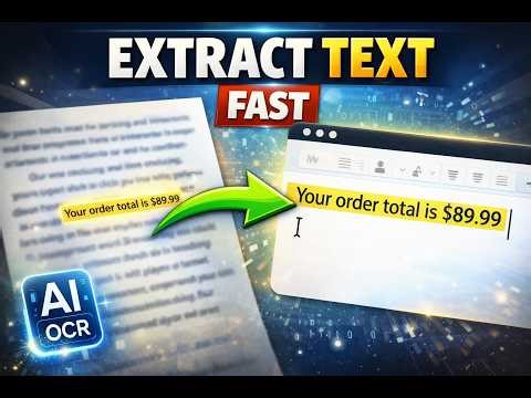 How to Convert Image to Text in Seconds (FREE AI Method) | OCR Tutorial 2026