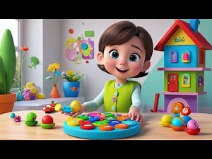Toy Carousels Go Round Round Round | Fun Nursery Rhyme | Kids Songs | Baby Music