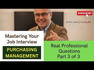 Purchasing Analyst Job Interview: Answer 8 Questions? A Professor's Guide (Part 1/3) #purchasing