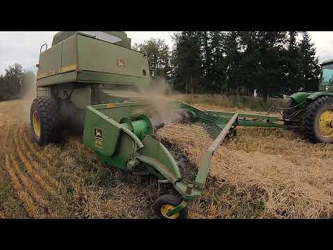 John Deere 7721 Pull Type Harvesting With 8430