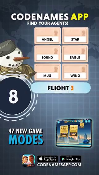 Love Codenames the board game? You're going to adore our Codenames app! 🕵️‍♂️✨🔍 Search "Codenames" in the App Store and Google Play to download now and bring the fun to your phone!📲