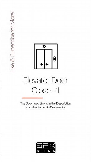 Elevator Door Close ↔ / Elevator door sound / Elevator sfx #elevator