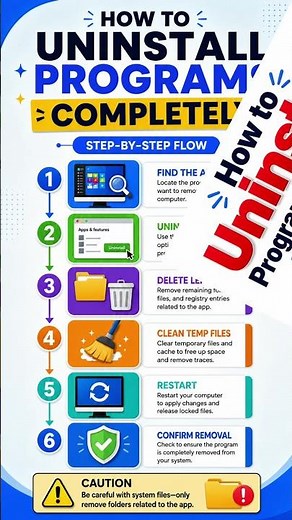 How to Uninstall Programs Completely | 10 Image Slides Guide