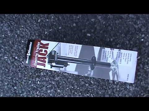 ELECTRIC TRAILER JACK INSTALLATION ITEM NUMBER 696899 harbor freight electric trailer jack review