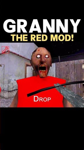 Granny Red Mod :)👉📈 Granny is red😱 #shorts #granny