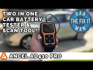 ANCEL AD410 Pro 2 in 1 OBD2 Scanner Battery Tester Review! Two in One Battery Tester & Scan Tool!