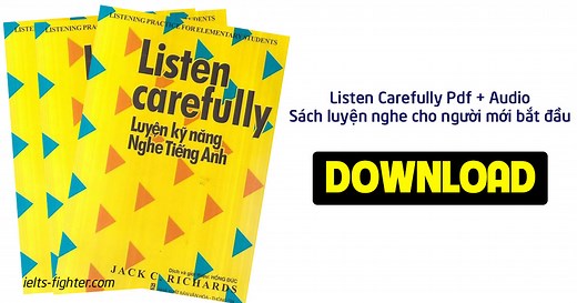 Download Listen Carefully PDF   Audio – sách luyện nghe cho người mới bắt đầu