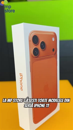 Seria Iphone 17 este la MP Store! Alege modelul care ți se potrivește dintre iPhone Air, iPhone 17 Pro sau iPhone 17 Pro Max și bucură-te de experiența Apple, fără compromisuri. 📍 Te așteptăm pe www.mpstore.ro sau în magazinul din mall Parlake! #apple #MPStore #iphone17 #fyp