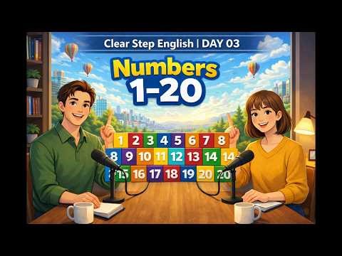 Clear Step English | Day 03: Numbers 1–20 (Beginner English Podcast)