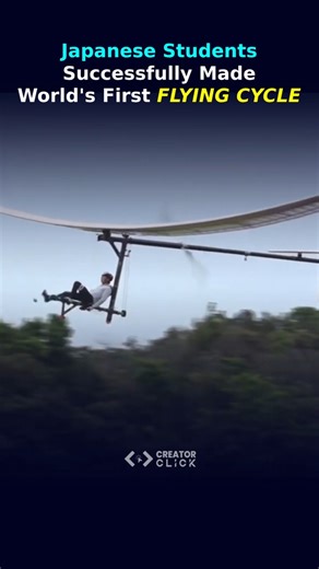 Meet The World's First Flying Cycle by Japanese students #flyingbikes #flyingvehicles #flyingcycle