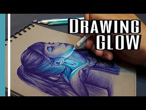 Draw GLOWING effect using colored PENCILS | Ep #3