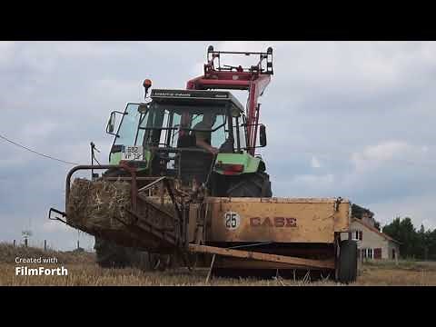 Bottelage de paille avec presse Case F200