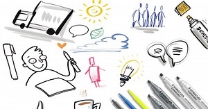 Visualisation techniques for flipchart and whiteboard: Graphic recording & sketchnoting