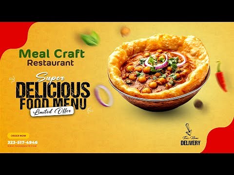 Restaurant Ad Video in after effect | Social Media Food Ads | After effect tutorials