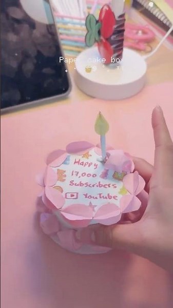 🎀 cute Things you can make at home 🍰 #papercraft #diy #papercake