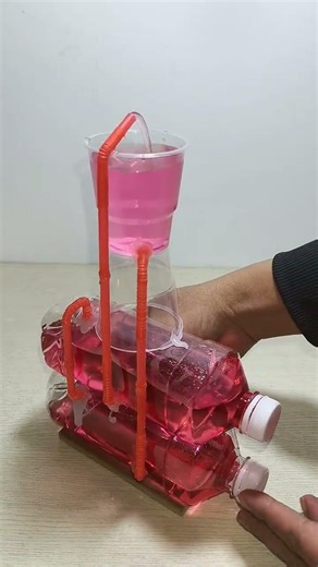 The phenomenon of water backflow#diy by hand#A small science experiment