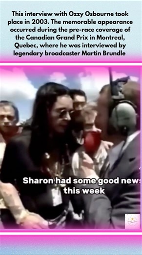 Ozzy Osbourne Famous F1 Interview Canadian Grand Prix 2003 #shorts #ozzyosbourne