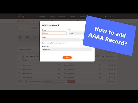 How to add AAAA record? (Updated 2021)