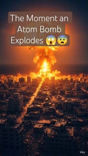 The First Visuals of an Atom Bomb Explosion #ai #shortsfeed #contains graphic content