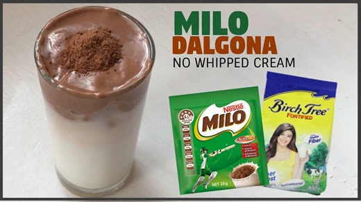 Milo Dalgona Recipe | Creamy Drink Without Whipped Cream