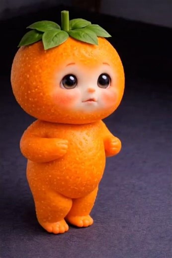 Orange in crazy dance mode 🍊💃#youtubeshorts #viralvideo #cutefruitbaby