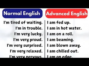 Normal English Vs Advanced English-Part 3 #basicenglish #advancedenglish #spokenenglish