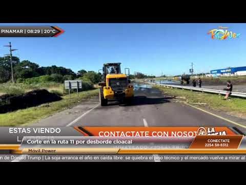 Desborde cloacal en la rauta 11