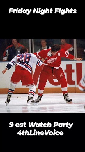 #EnforcerBasedPodcasting https://youtube.com/@4thlinevoice The Hockey Podcast Network #FridayNightFights Hockey Fight watch party 9 Est | Fourth Line Voice